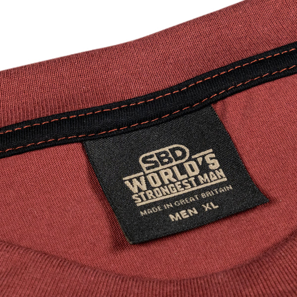 2021 World’s Strongest Man T-Shirt - Finals (Fire Brick)