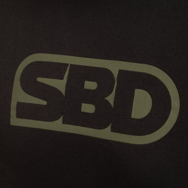 SBD T-Shirt - Black With Green (Endure Range)