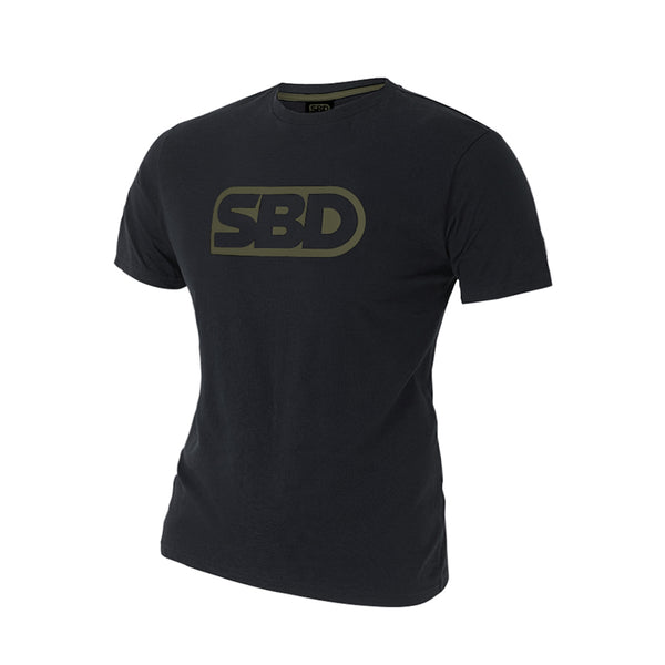 SBD T-Shirt - Black With Green (Endure Range)