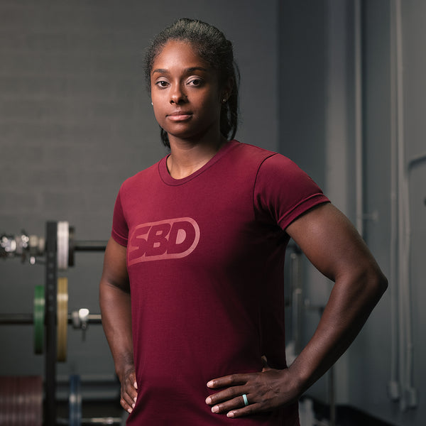 SBD T-Shirt - Burgundy With Burgundy (Phoenix Range)
