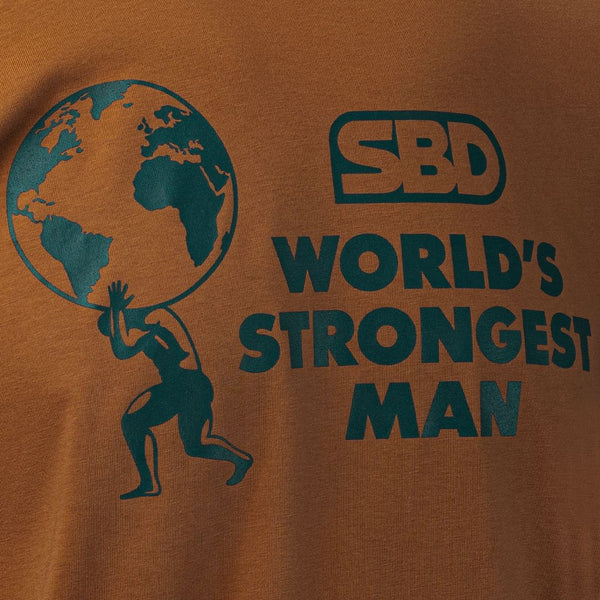 SBD Singapore 2025 World’s Strongest Man T-Shirt Rust Logo