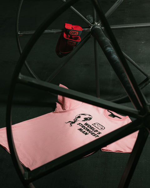 2026 World’s Strongest Man T-Shirt Heats Peony