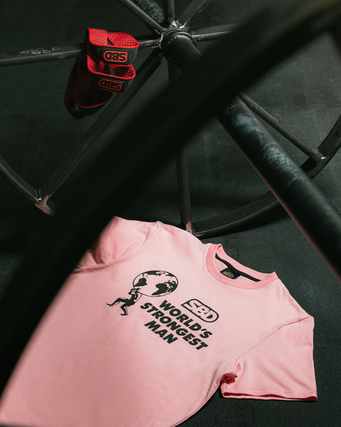 2026 World’s Strongest Man T-Shirt Heats Peony