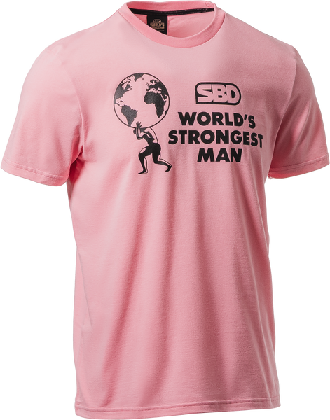 2026 World’s Strongest Man T-Shirt Heats Peony