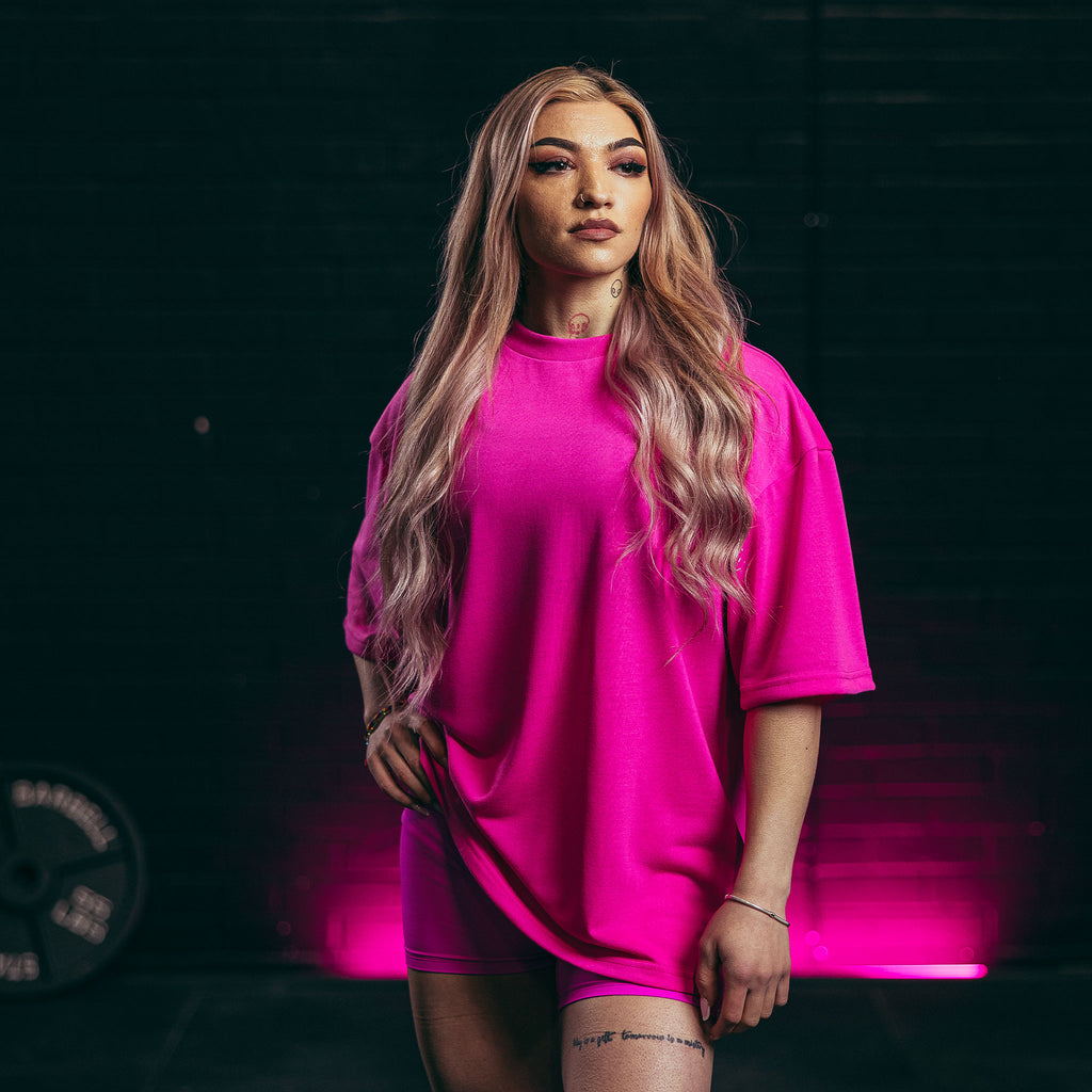 SBD Oversized T-Shirt - Glow Pink (Nova Range) – SBD Singapore
