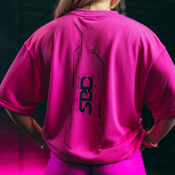 SBD Oversized T-Shirt - Glow Pink (Nova Range)