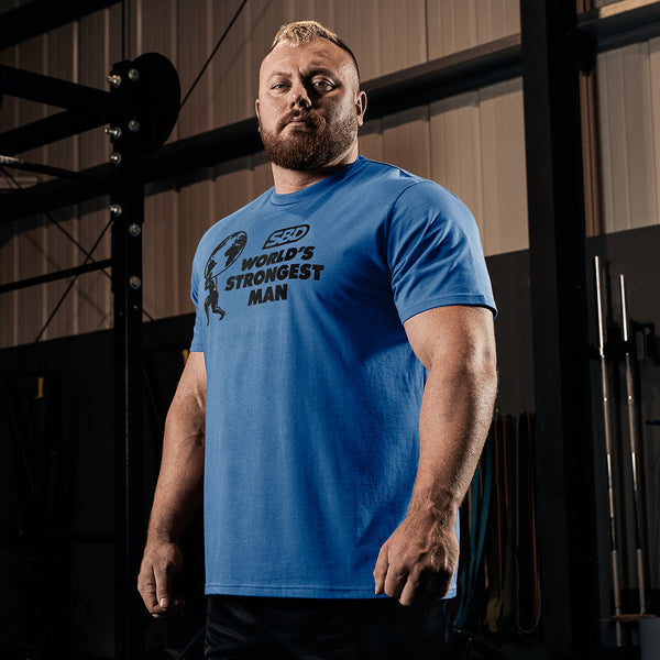 2022 World’s Strongest Man T-Shirt Blue