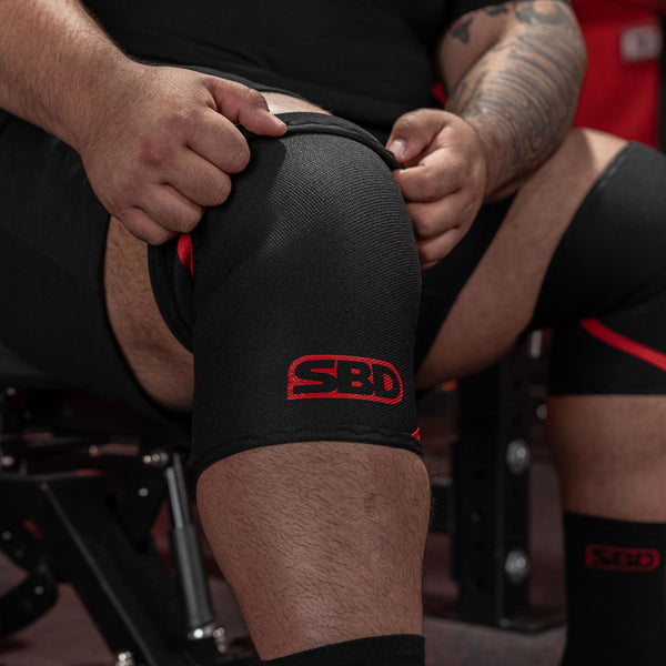 sbd 7mm powerlifting knee sleeves