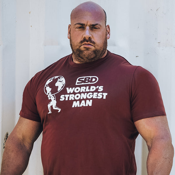 2021 World’s Strongest Man T-Shirt - Finals (Fire Brick)