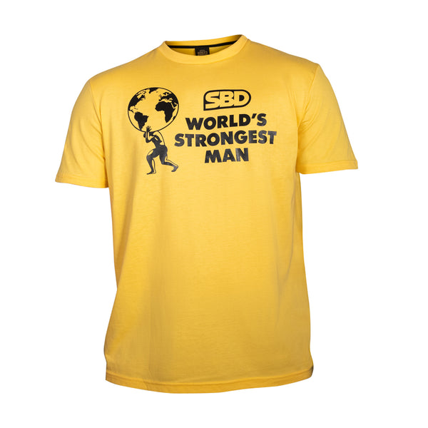2021 World’s Strongest Man T-Shirt - Heats (Sunrise Yellow)