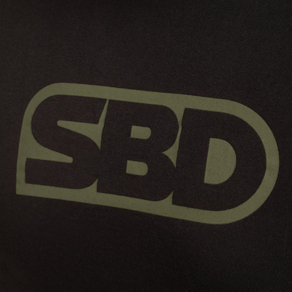 SBD T-Shirt - Black With Green (2020 Endure Range)