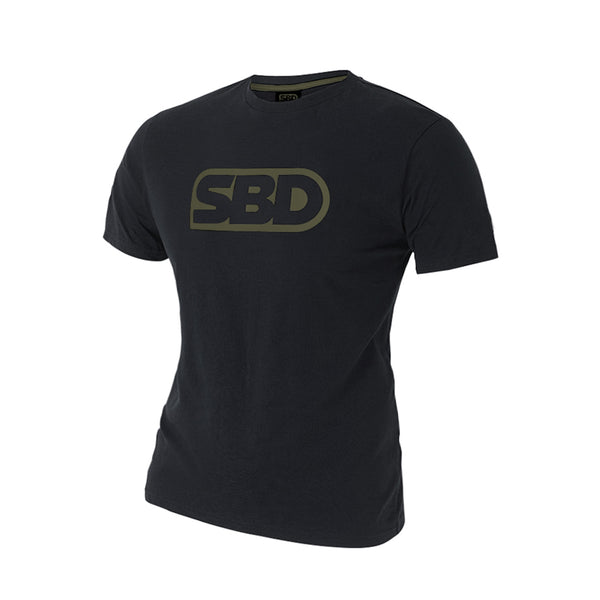 SBD T-Shirt - Black With Green (2020 Endure Range)